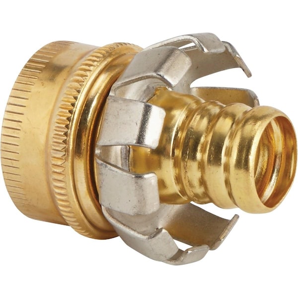 Best Garden 5/8 In. Female Brass Hose Coupling Mender GB-003 - main